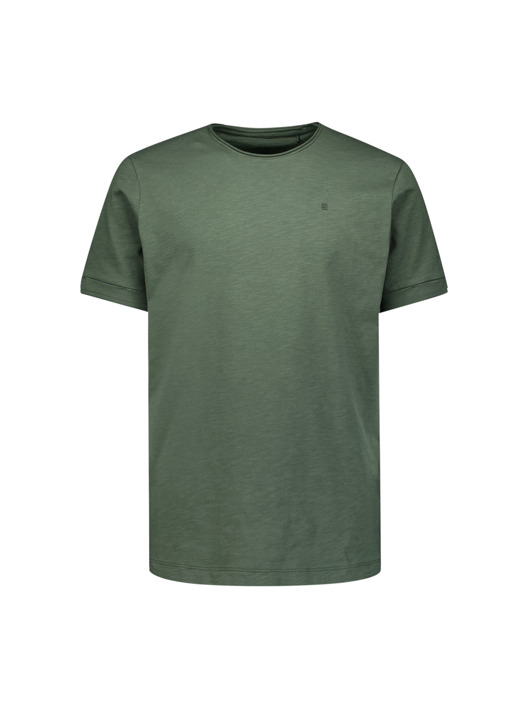 No Excess Crewneck Slub Tee in Dark Green | Buster McGee Daylesford