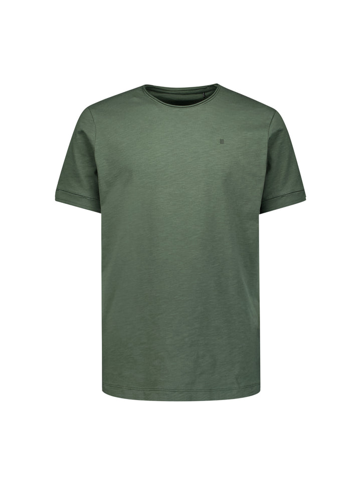 No Excess Crewneck Slub Tee in Dark Green | Buster McGee Daylesford
