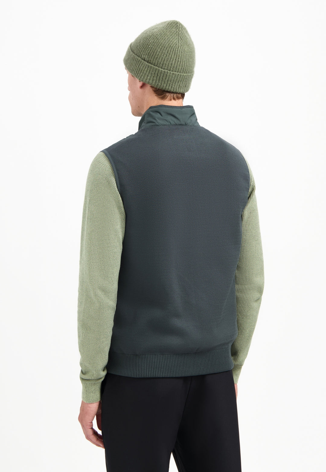 No Excess Padded Bodywarmer in Dark Steel | Buster McGee Daylesford