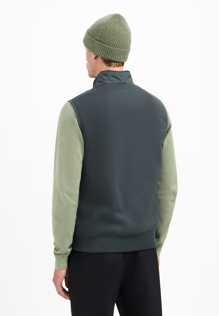 No Excess Padded Bodywarmer in Dark Steel | Buster McGee Daylesford