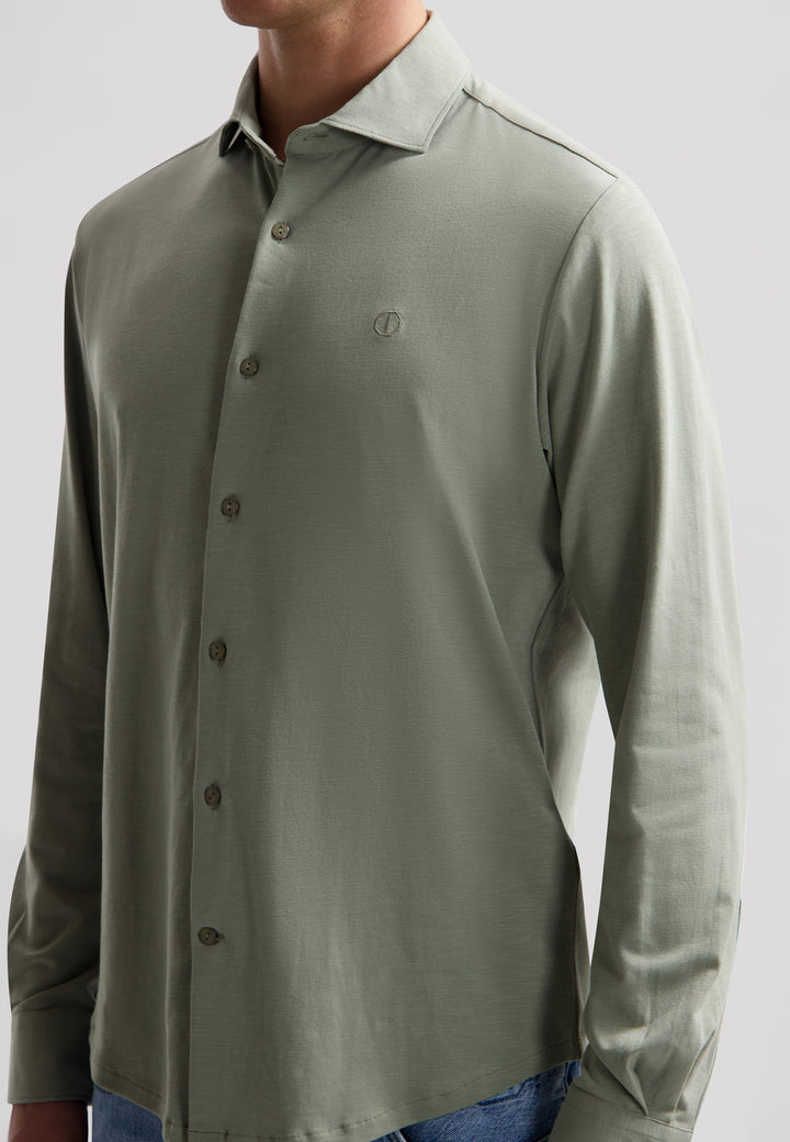 Dstrezzed Bo Shirt in Green Shadow | Buster McGee