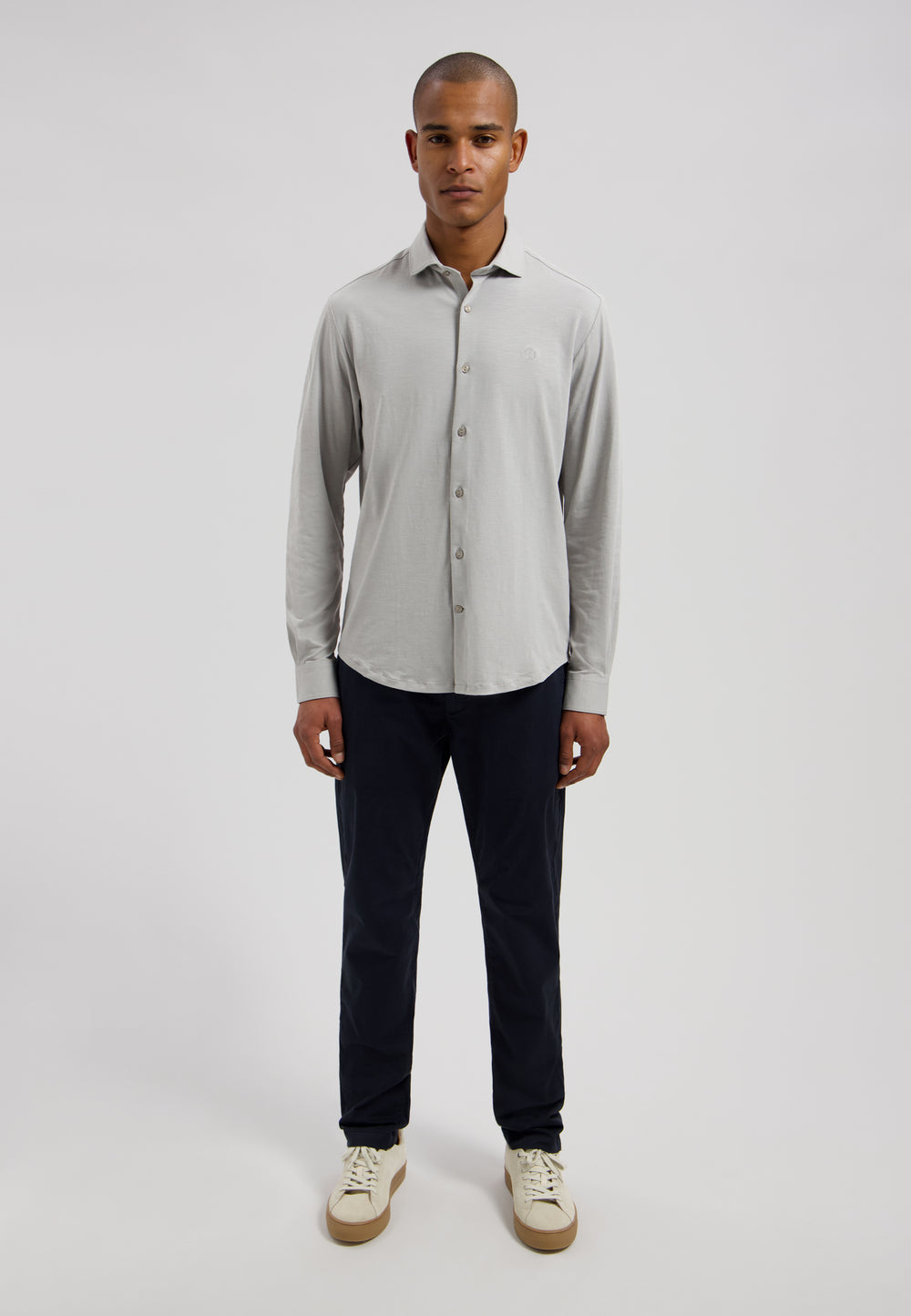 Dstrezzed Bo Shirt in Ghost Grey | Buster McGee