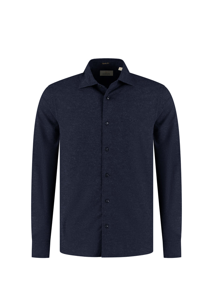 Olav Longsleeve Shirt in Dark Navy | Buster McGee Daylesford