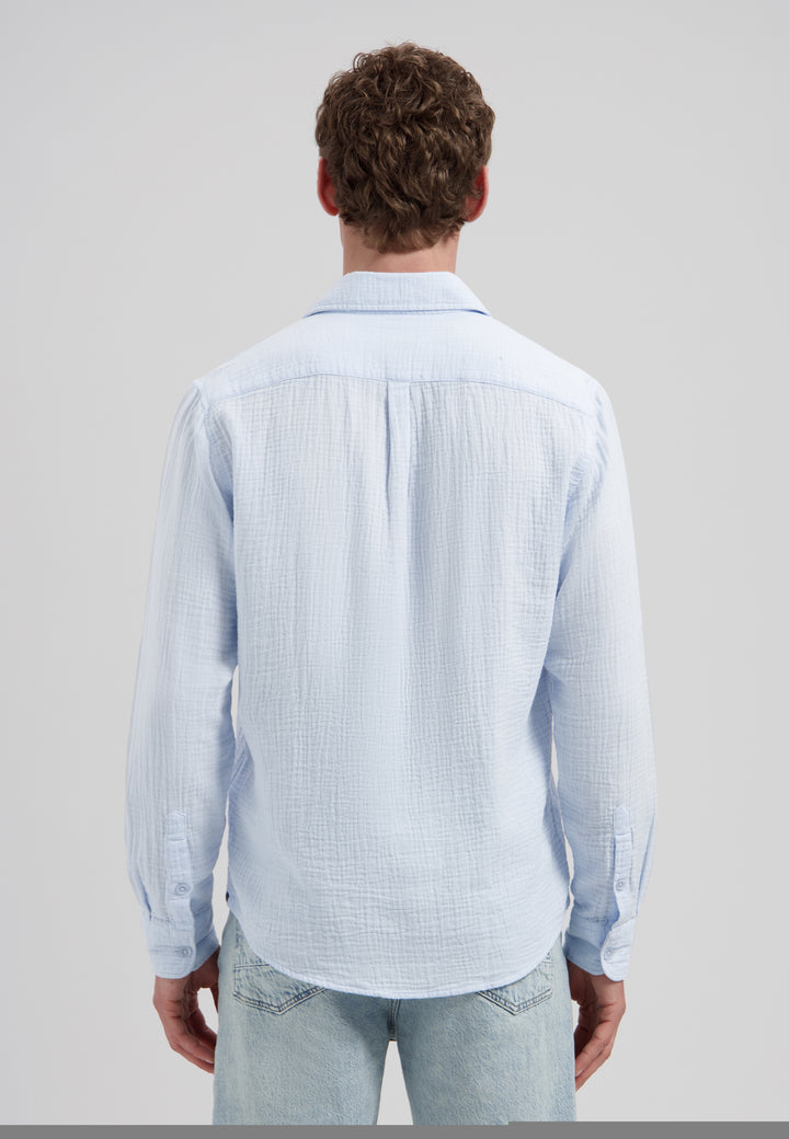 Dstrezzed Axton Longsleeve Shirt in Light Blue