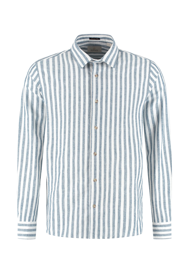 Dstrezzed Philip Longsleeve Shirt in Blue Fusion | Buster McGee