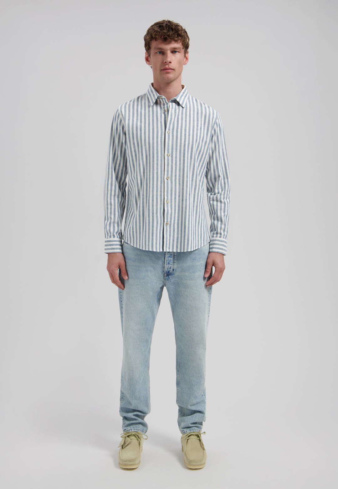 Dstrezzed Philip Longsleeve Shirt in Blue Fusion | Buster McGee