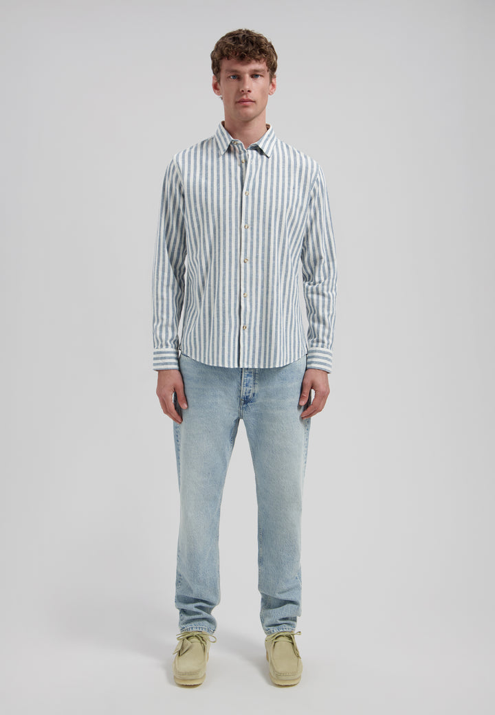 Dstrezzed Philip Longsleeve Shirt in Blue Fusion | Buster McGee
