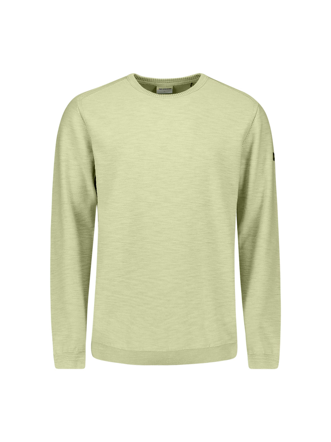 No Excess Fine Knit Crewneck Sweater in Green | Buster McGee