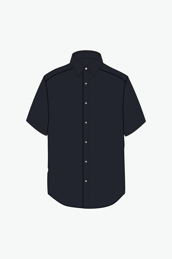 NN07 Arne SS 5028 Shirt in Navy Blue | Buster McGee