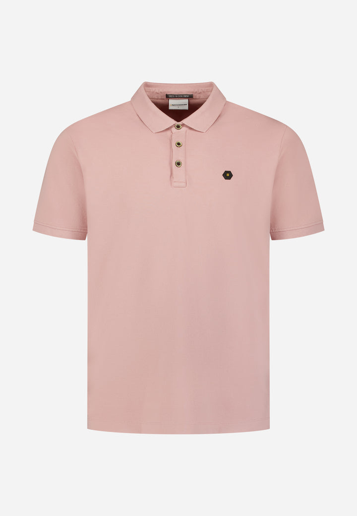 No Excess Basic Polo Shirt  in Light Mauve | Buster McGee
