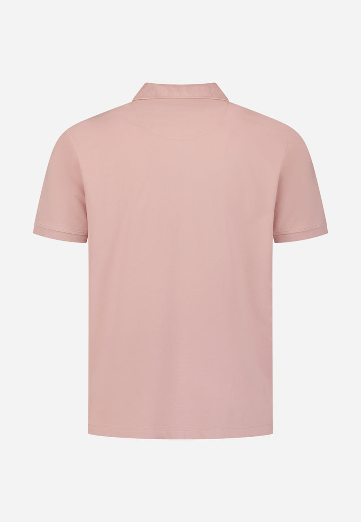 No Excess Basic Polo Shirt  in Light Mauve