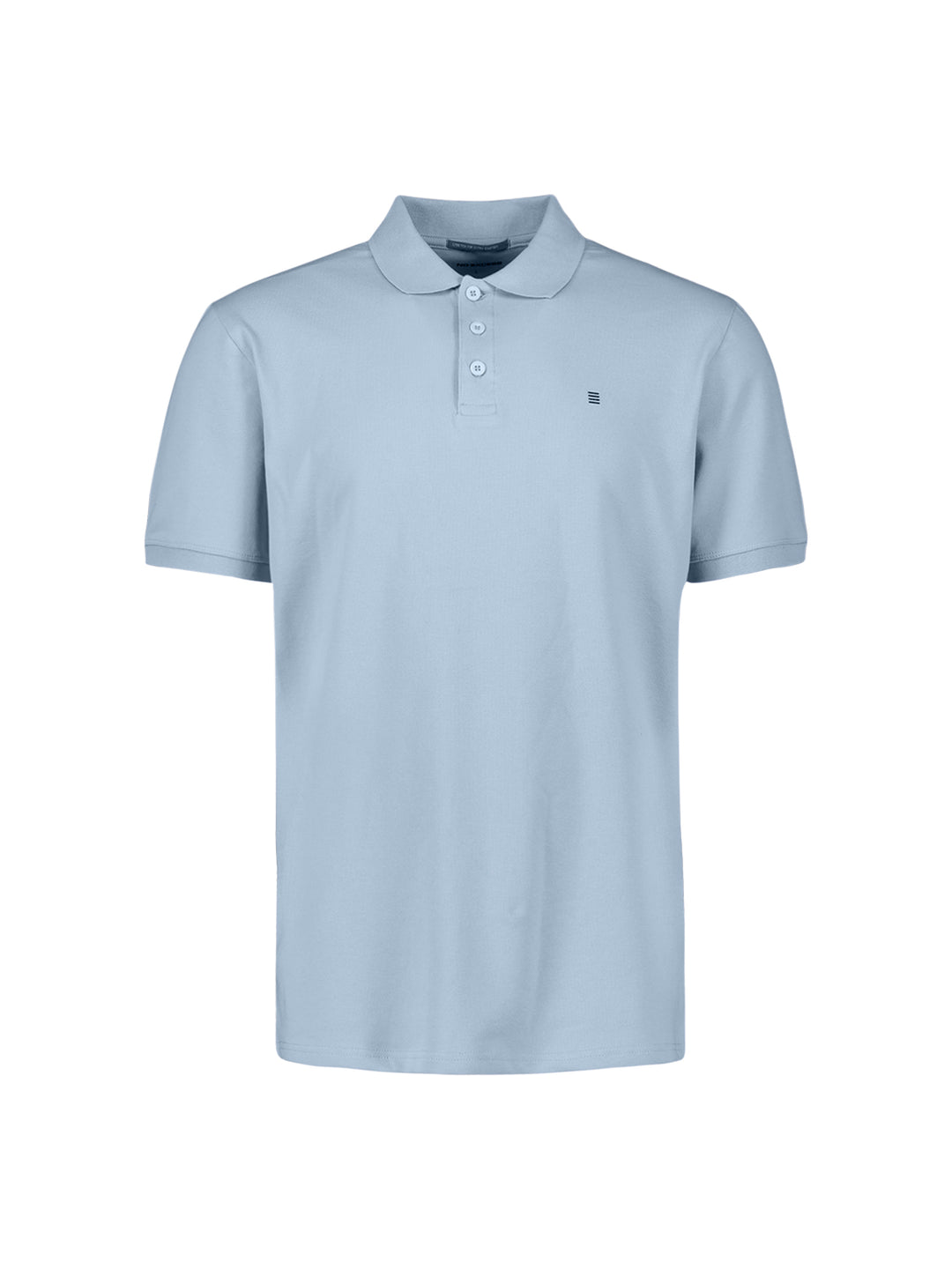 No Excess Basic Short Sleeve Polo Shirt in Blue