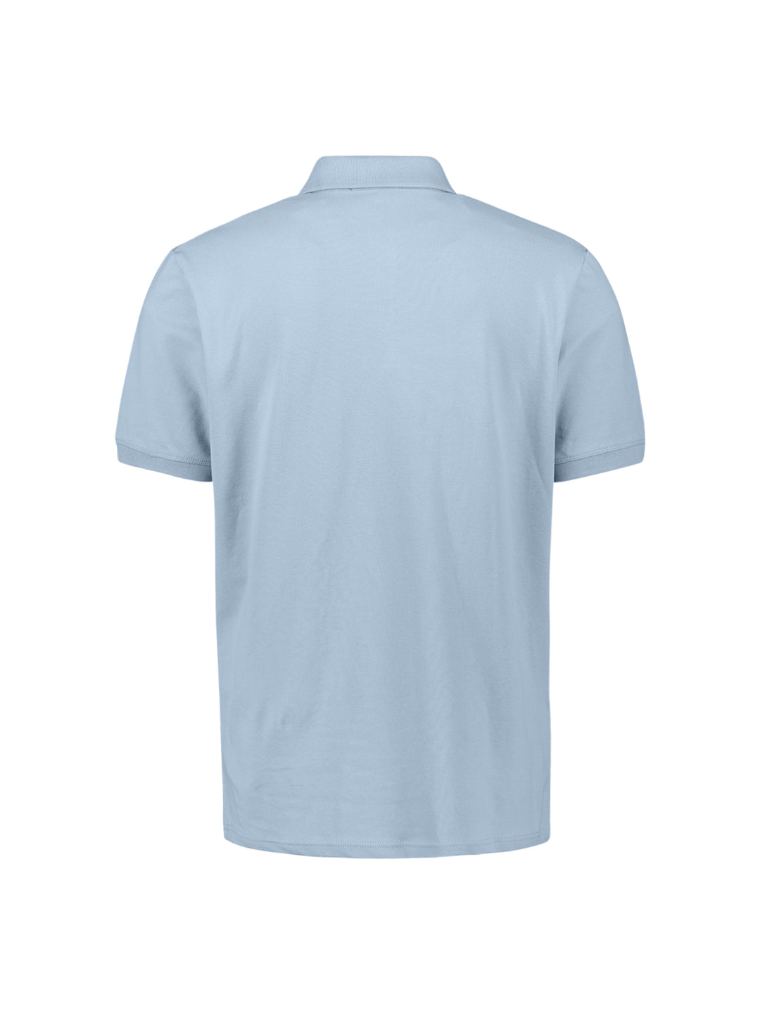 No Excess Basic Short Sleeve Polo Shirt in Blue