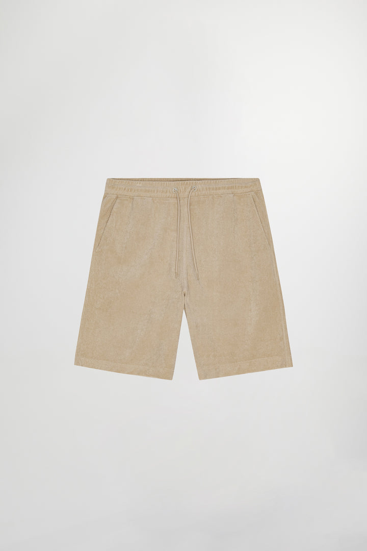 NN07 Gregor Terry Shorts 3177 in White Pepper | Buster McGee