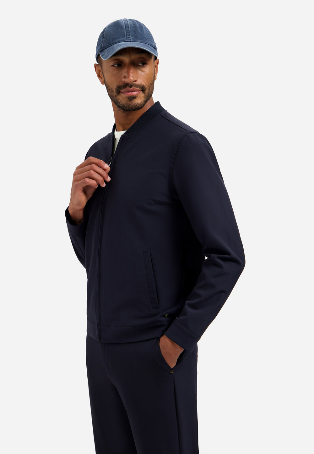 No Excess Sedoc Bomber Jacket in Night | Buster McGee