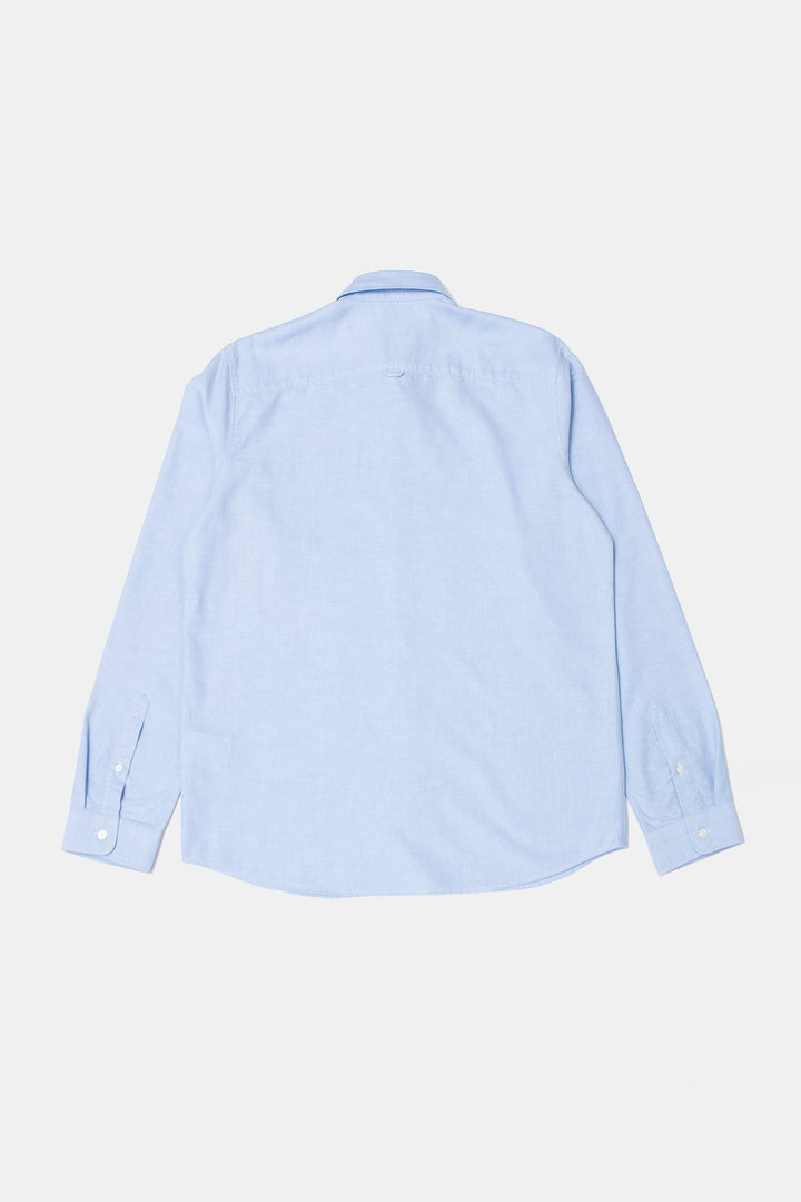 Edmmond Duck Shirt Oxford in Plain Light Blue (FW26)