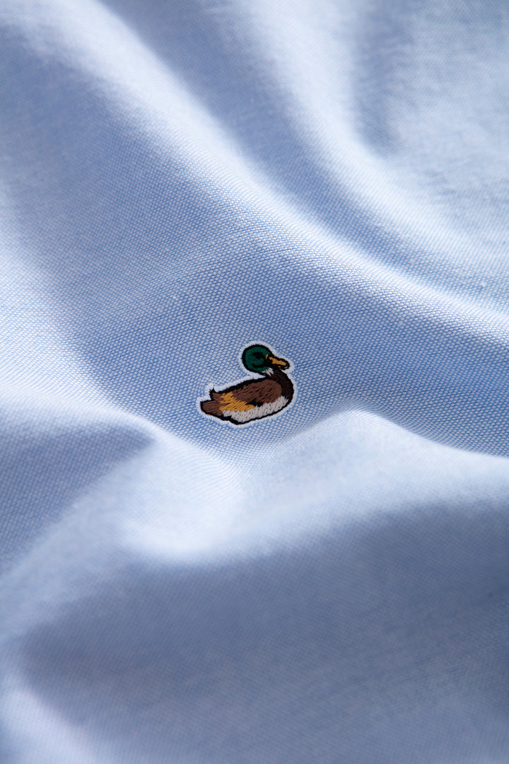 Edmmond Duck Shirt Oxford in Plain Light Blue (FW26)