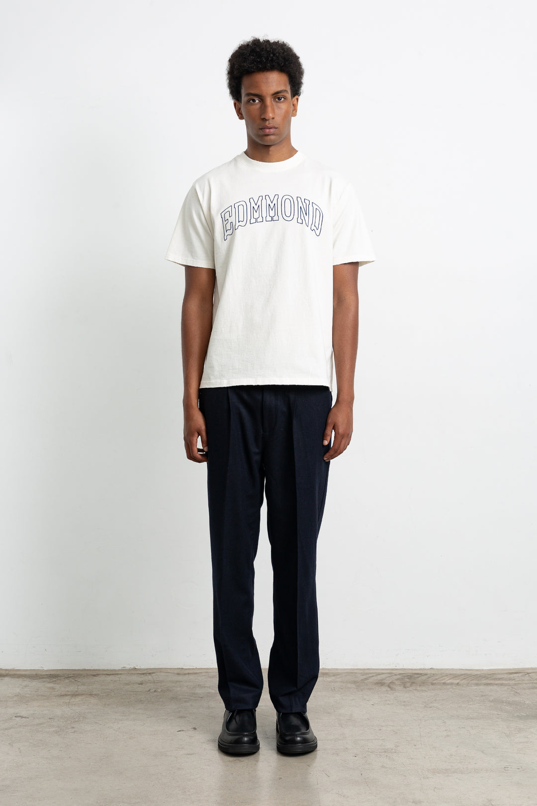 Edmmond Showroom Tee in Plain Off White | Buster McGee