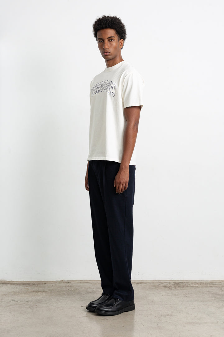 Edmmond Showroom Tee in Plain Off White