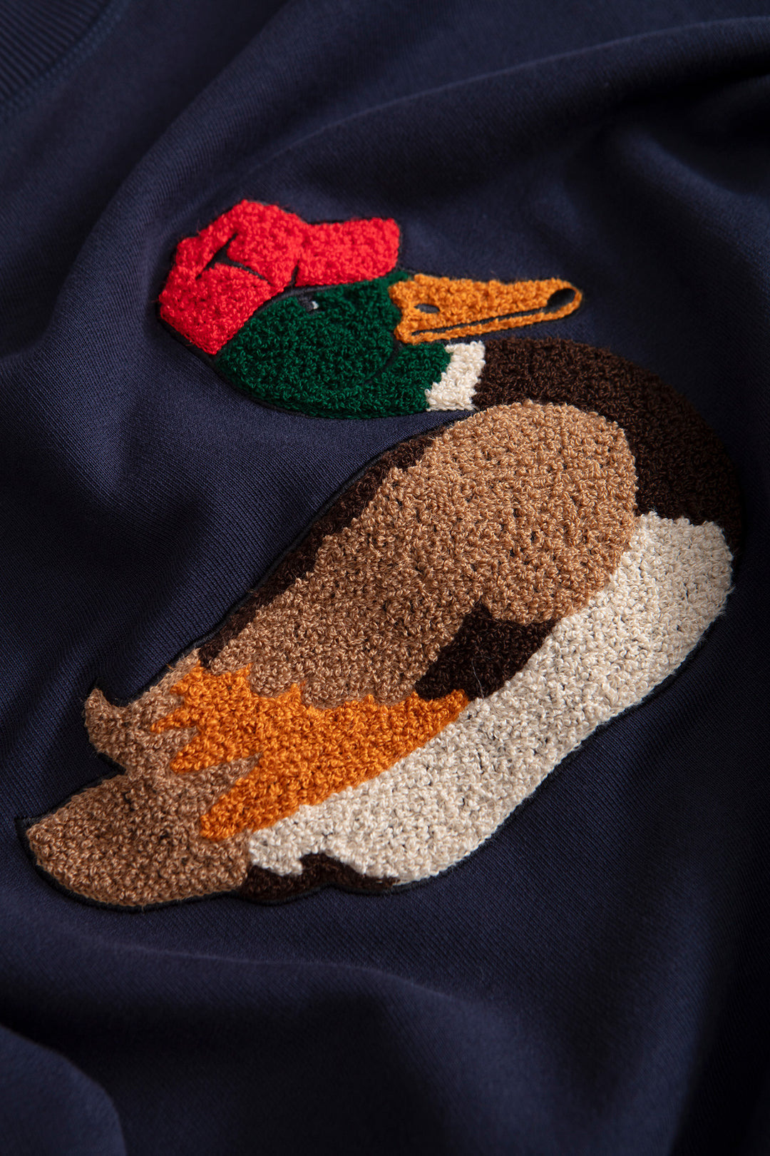 Edmmond Duck Hunt Sweatshirt in Plain Navy (FW26)