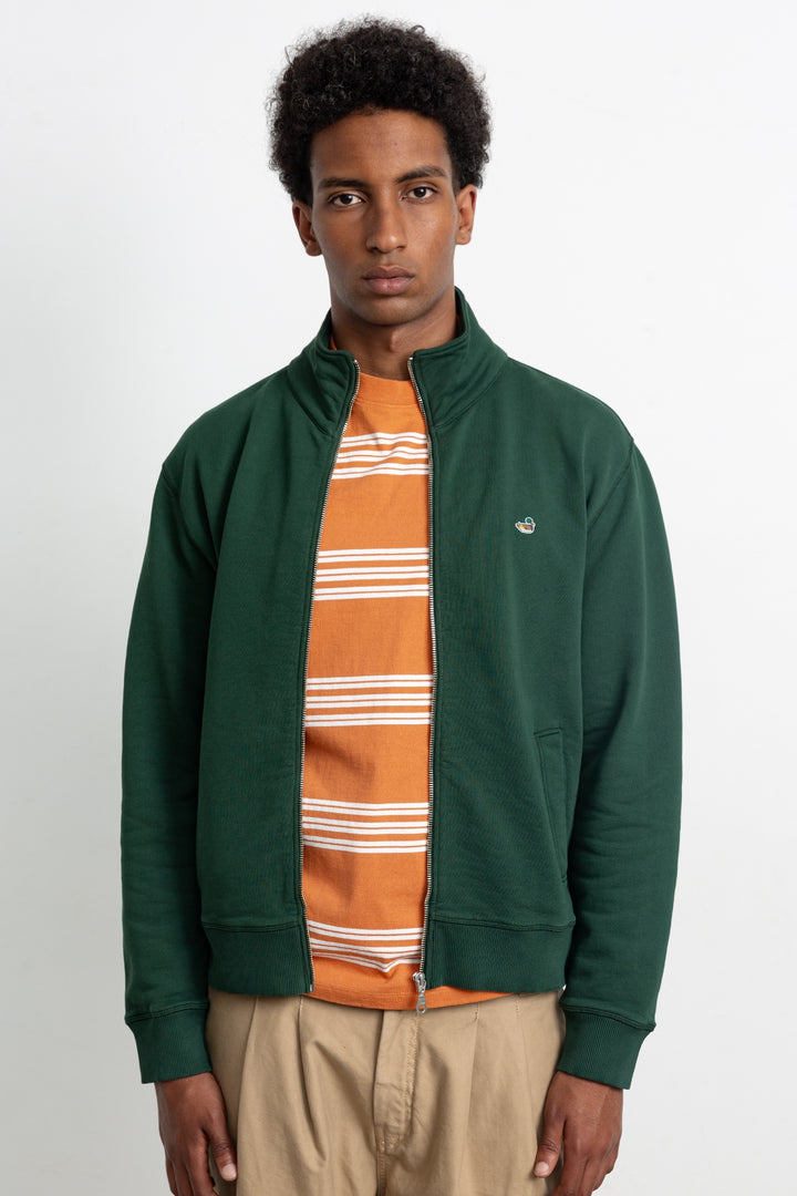 Edmmond Duck Zip in Plain Dark Green | Buster McGee