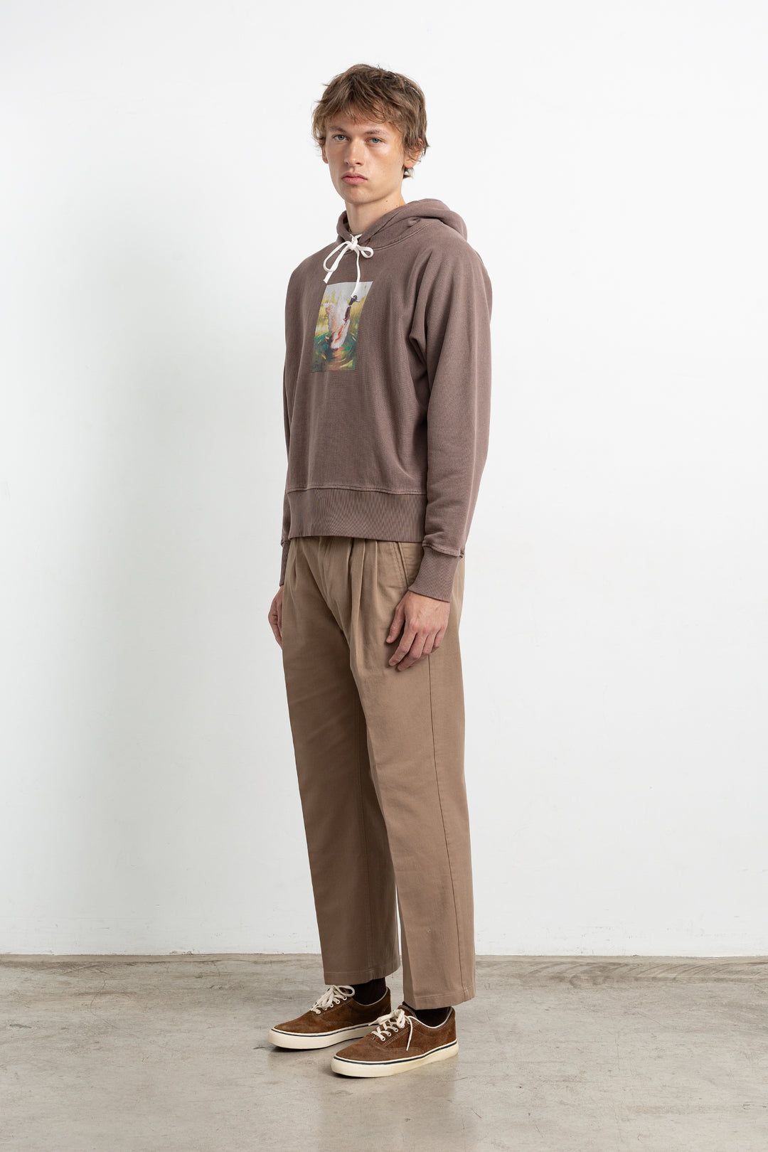 Edmmond Tour Hoody in Plain Chocolate