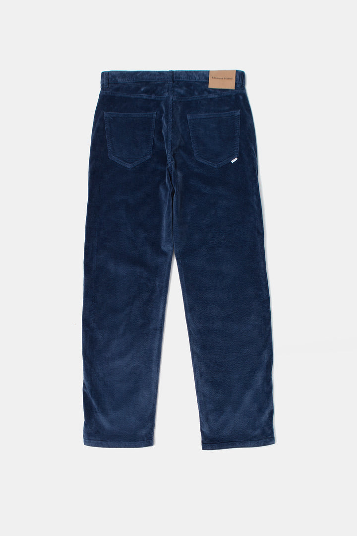 Edmmond Jorge Corduroy Pant in Plain Navy