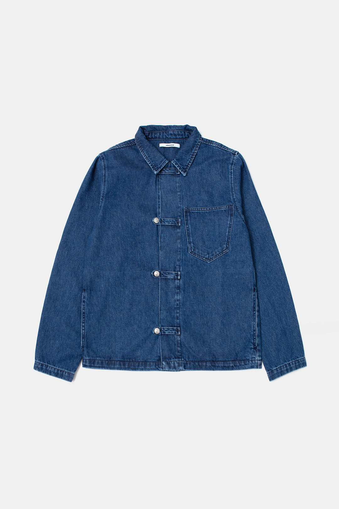 Edmmond Avail Denim Jacket in Plain Stone Wash | Buster McGee