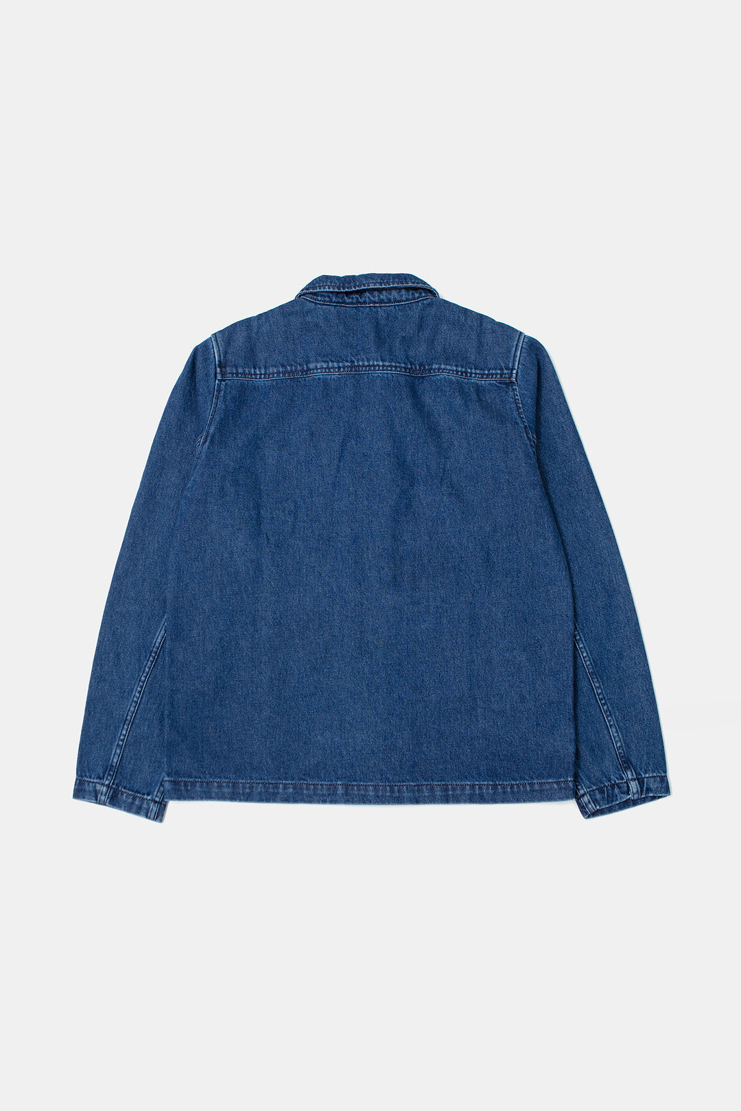 Edmmond Avail Denim Jacket in Plain Stone Wash