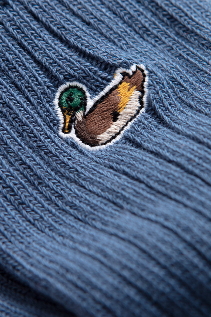 Edmmond Duck Socks in Plain Steel
