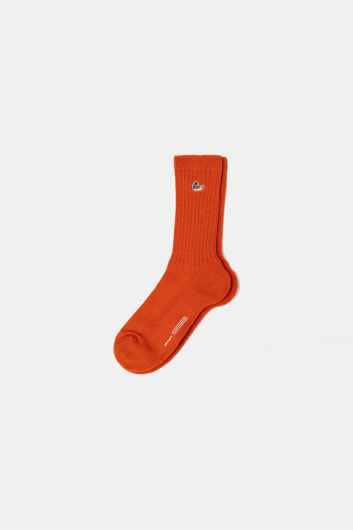 Edmmond Duck Socks in Plain Orange | Buster McGee