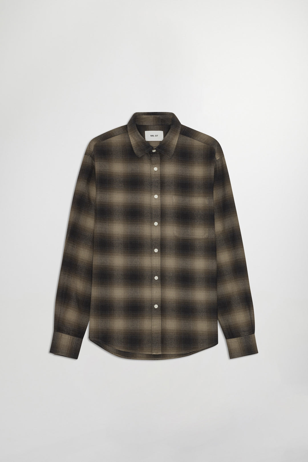 NN07 Deon 5465 Cotton Shirt in Black Check | Buster McGee