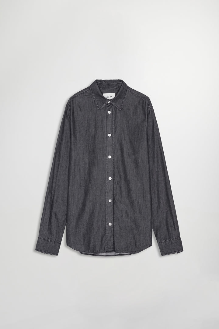 NN07 Colby 5765 Longsleeve Shirt in Grey Denim | Buster McGee