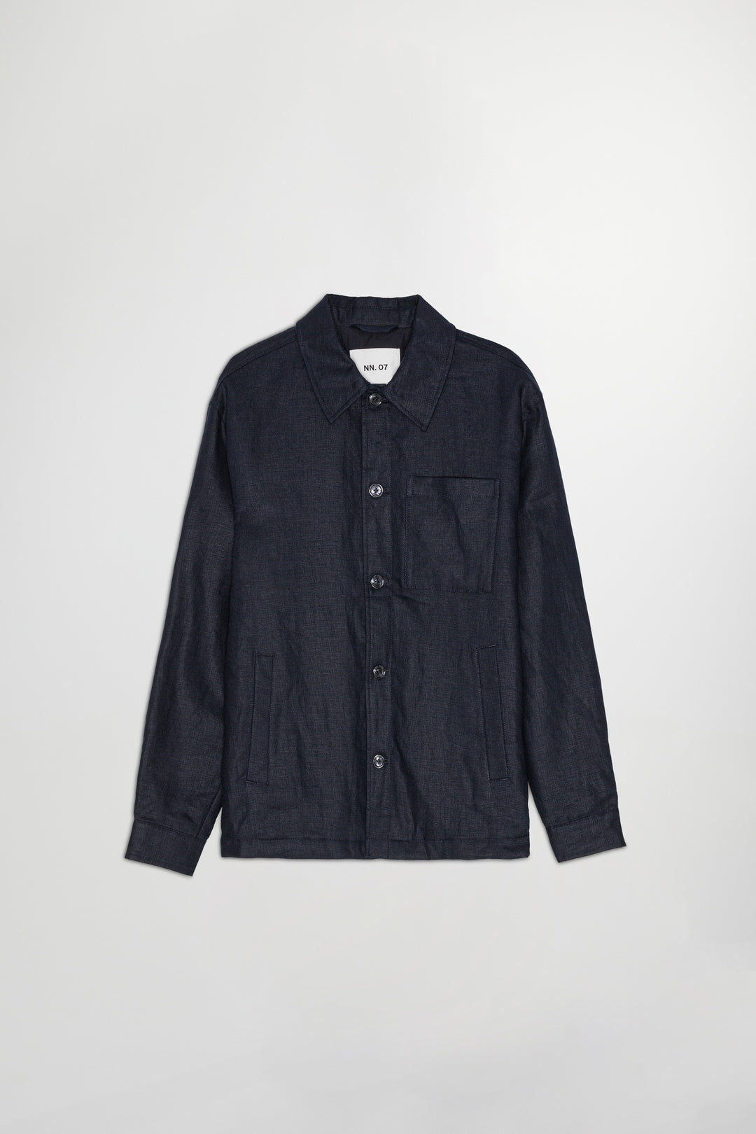 NN07 Cafu 1454 Linen Jacket in Navy Blue | Buster McGee