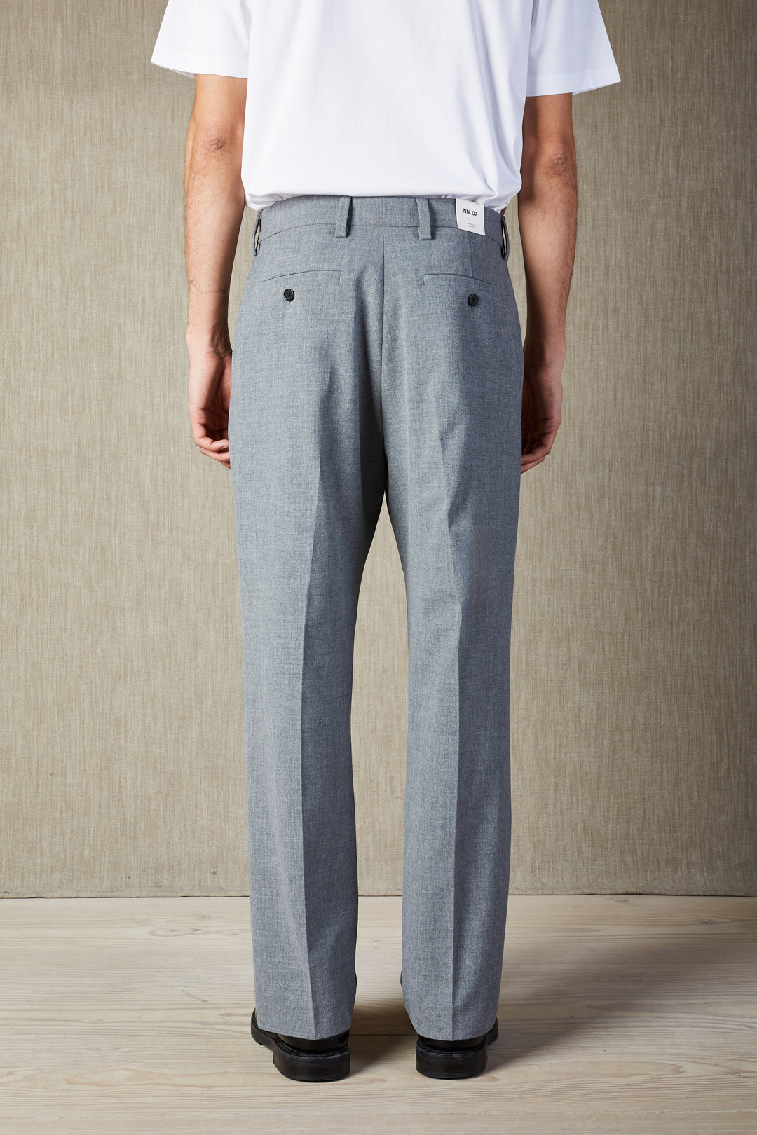 NN07 Paw 1903 Relaxed Fit Pant in Grey Melange | Buster McGee