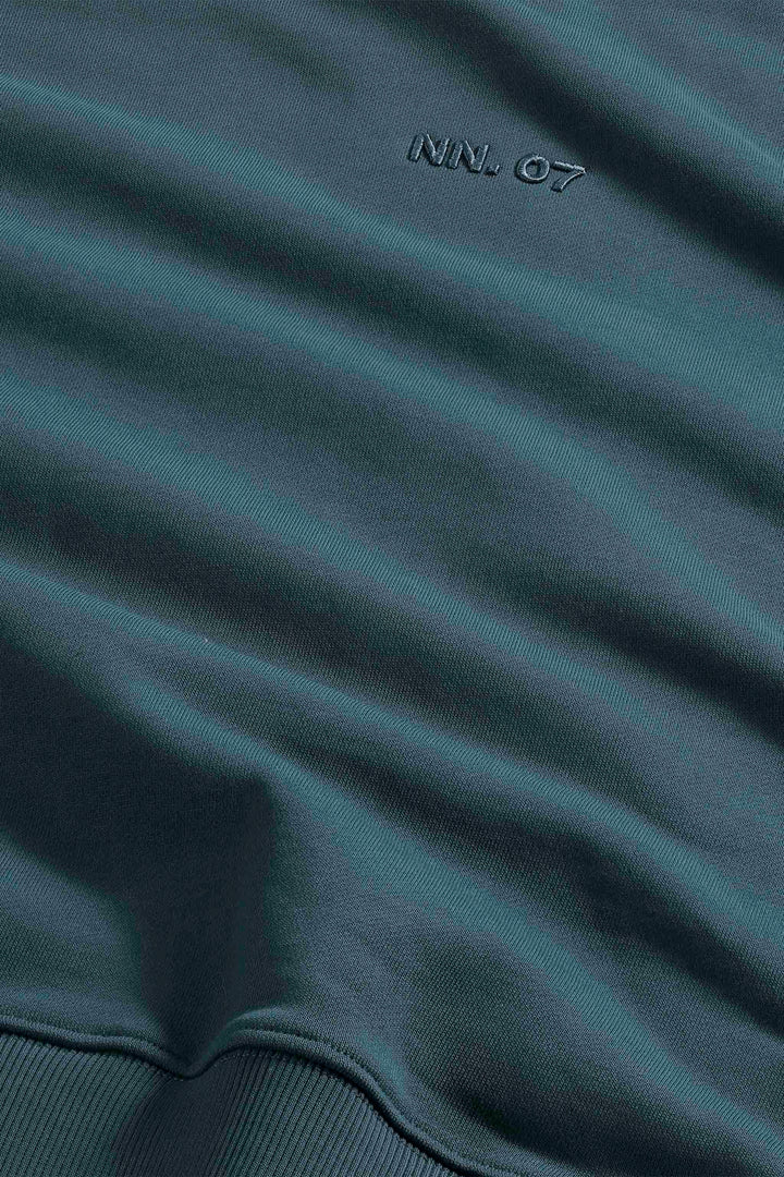 NN07 David 3014 Crewneck Sweatshirt in Denim Blue | Buster McGee