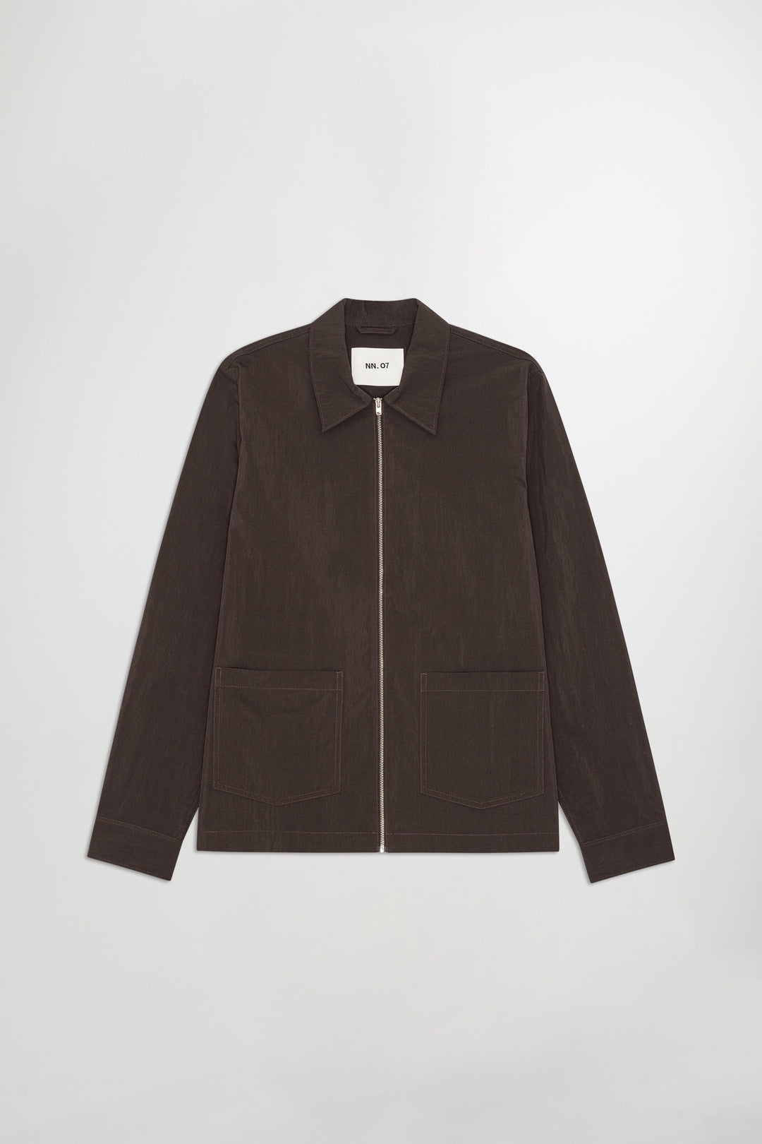 NN07 Virgil Zip 5024 Hybrid Jacket in Deep Truffle | Buster McGee