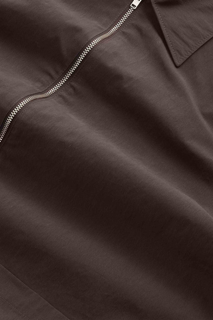 NN07 Virgil Zip 5024 Hybrid Jacket in Deep Truffle
