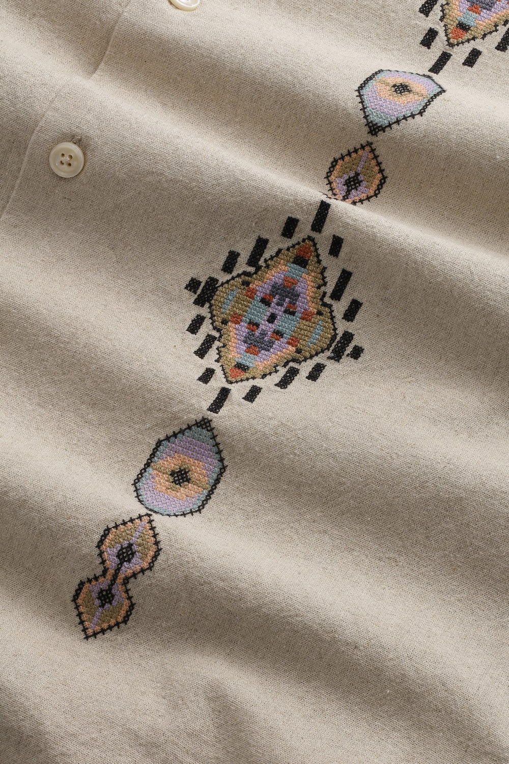 NN07 Ole SS Shirt 5396 in Oatmeal | Buster McGee