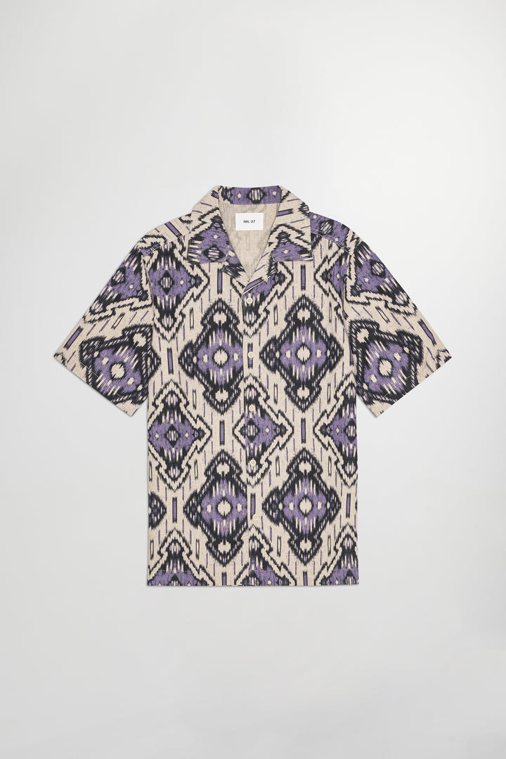 NN07 Julio SS 5396 Shirt in Violet Print | Buster McGee