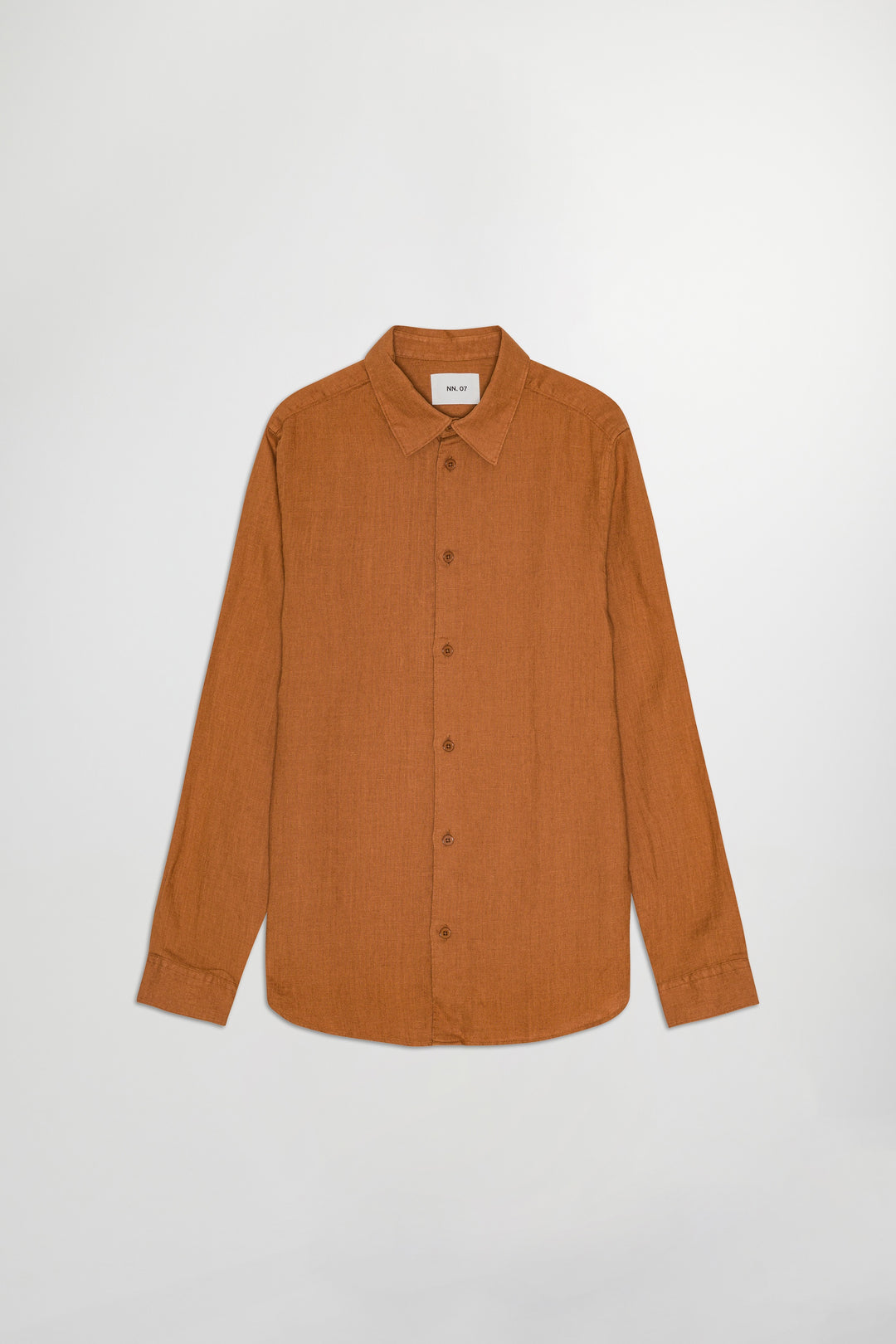 NN07 Enzo 5708 Long sleeve Linen Shirt in Caramel | Buster McGee