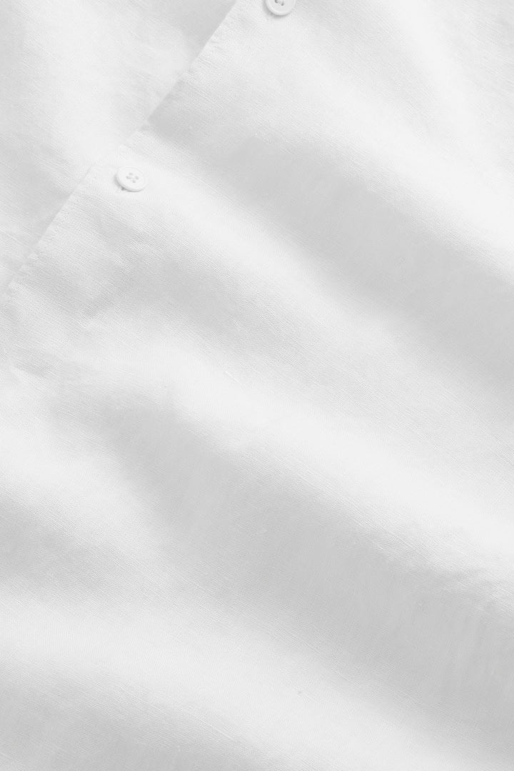 NN07 Enzo 5708 Long sleeve Linen Shirt in White | Buster McGee
