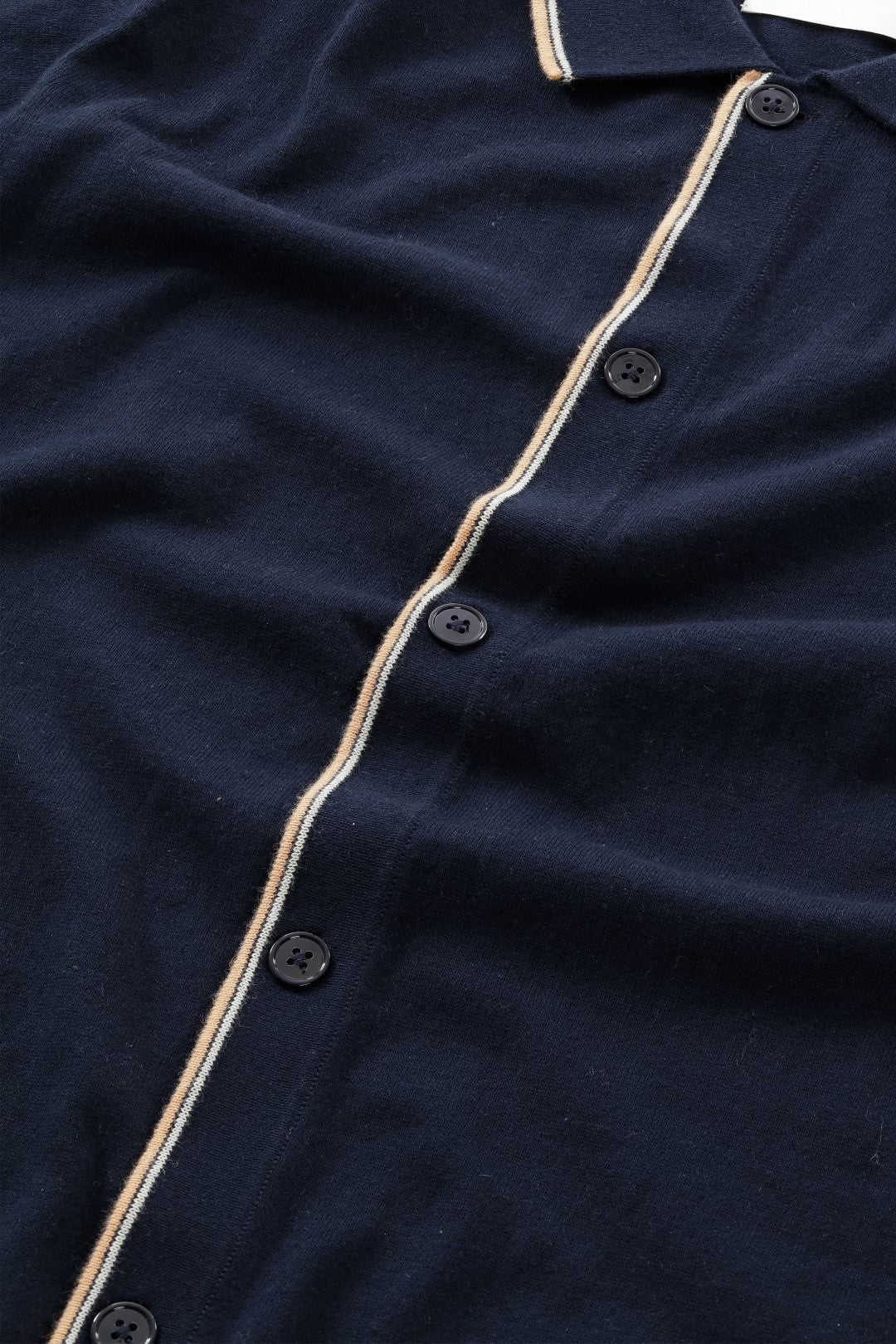 NN07 Nolan 6561 SS Knitted Polo in Navy Blue | Buster McGee