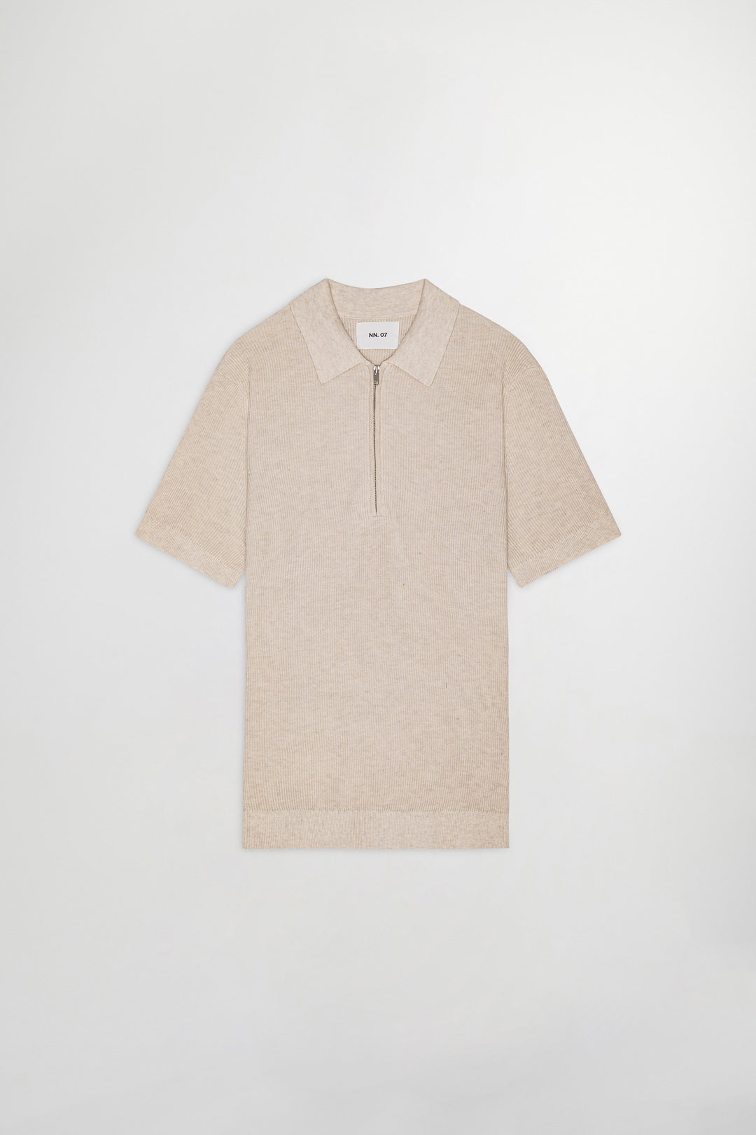 NN07 Hansie SS Zip 6600 Polo in Ivory | Buster McGee