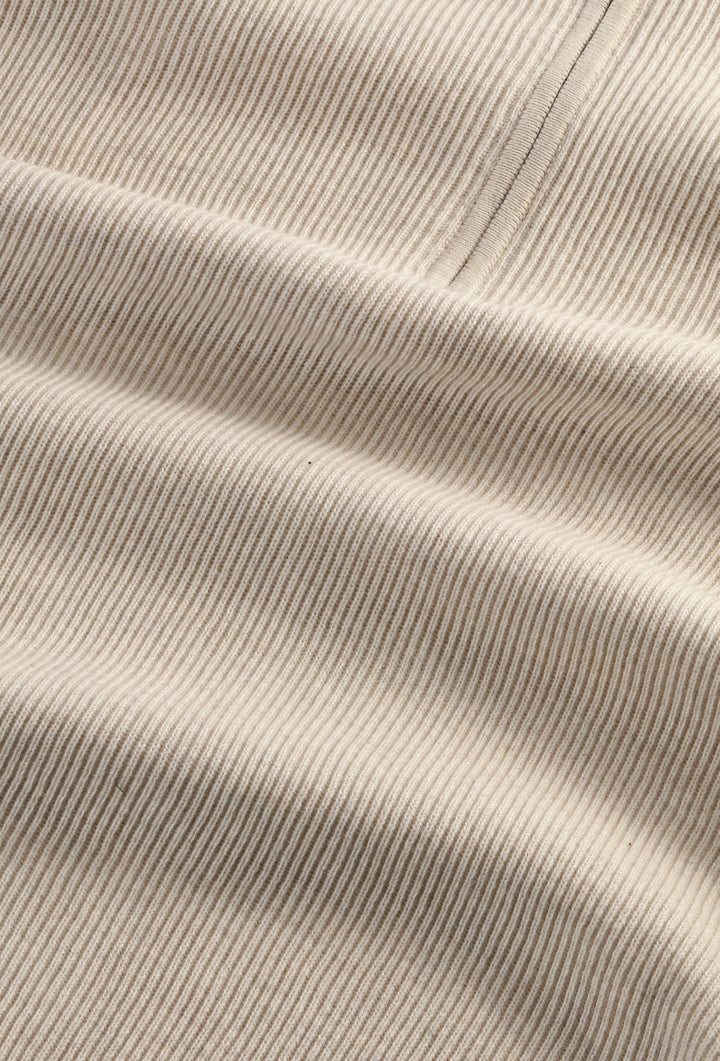 NN07 Hansie SS Zip 6600 Polo in Ivory