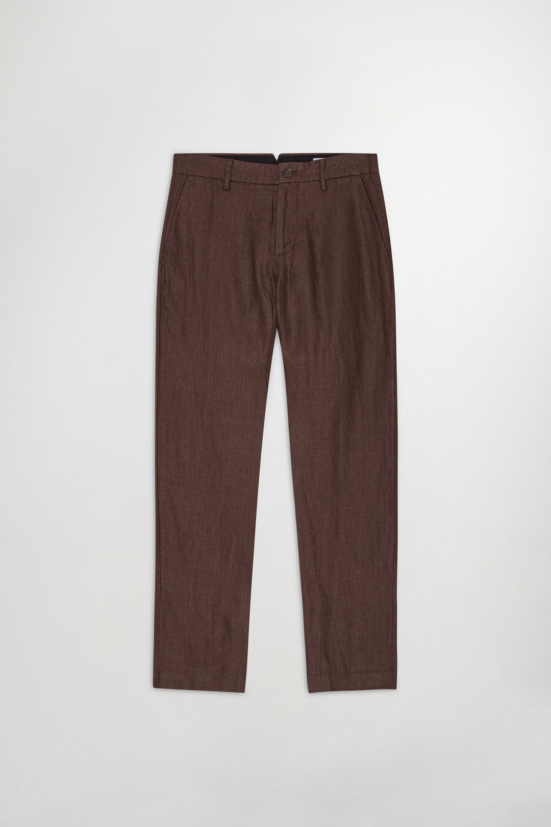 NN07 Theo 1454 Linen Pant in Coffee | Buster McGee