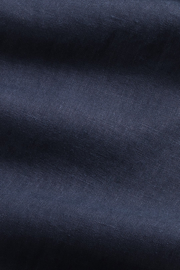 NN07 Aden 1454 Linen Pant in Navy Blue