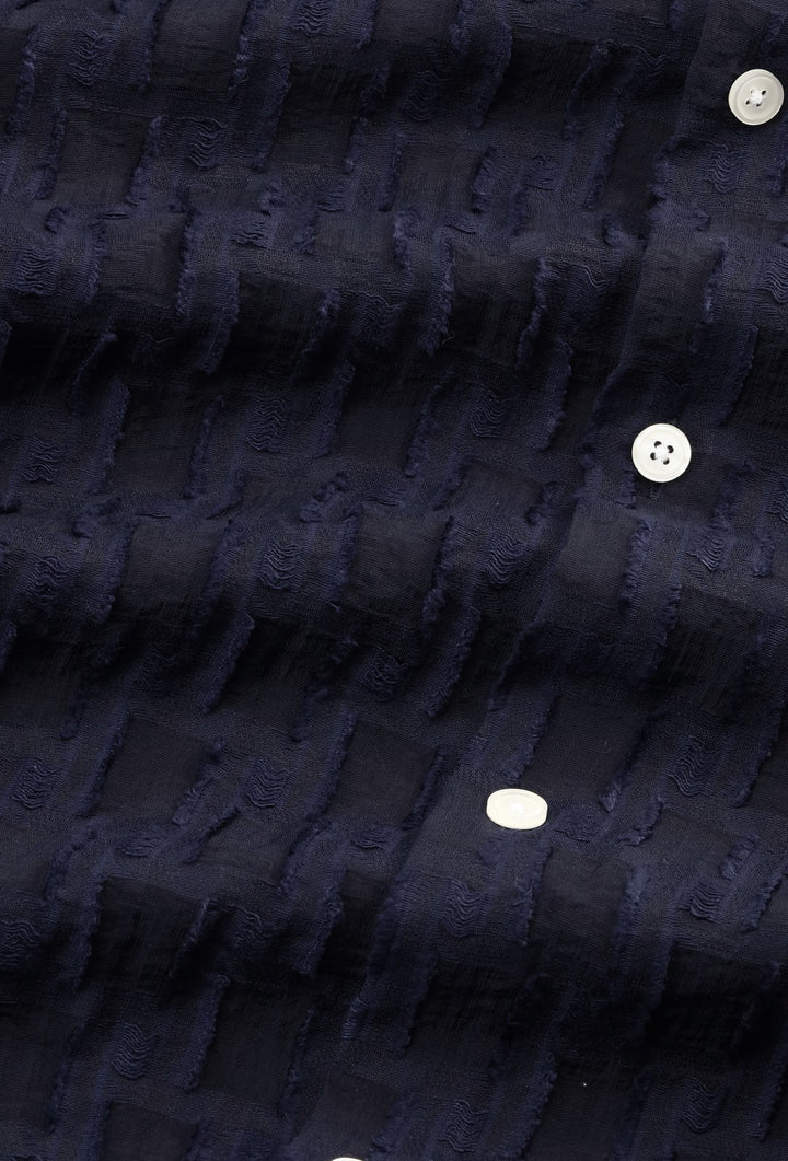 NN07 Freddy SS NO PKT 5025 Shirt in Navy Blue