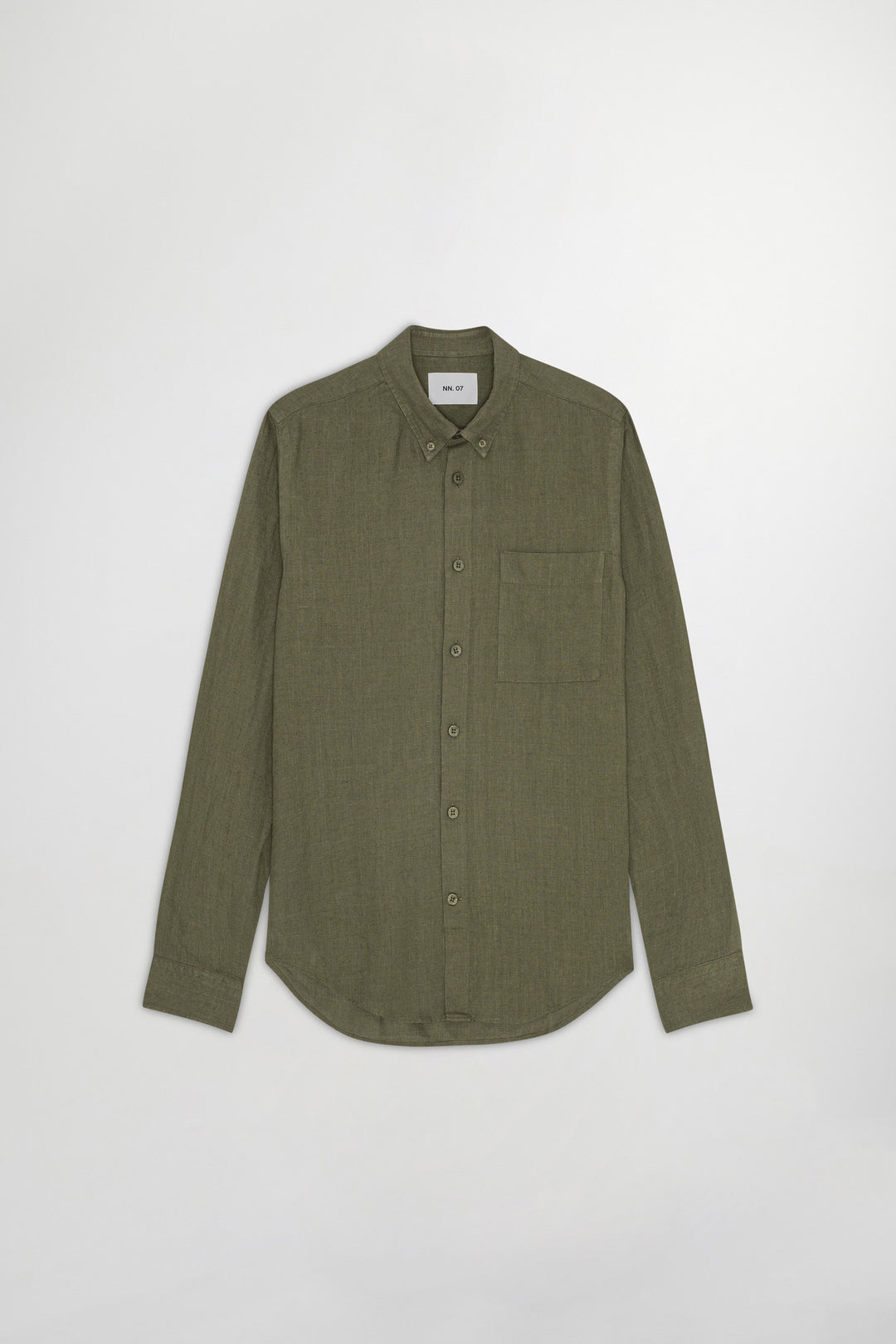 NN07 Arne BD 5708 Long sleeve Linen Shirt in Capers | Buster McGee