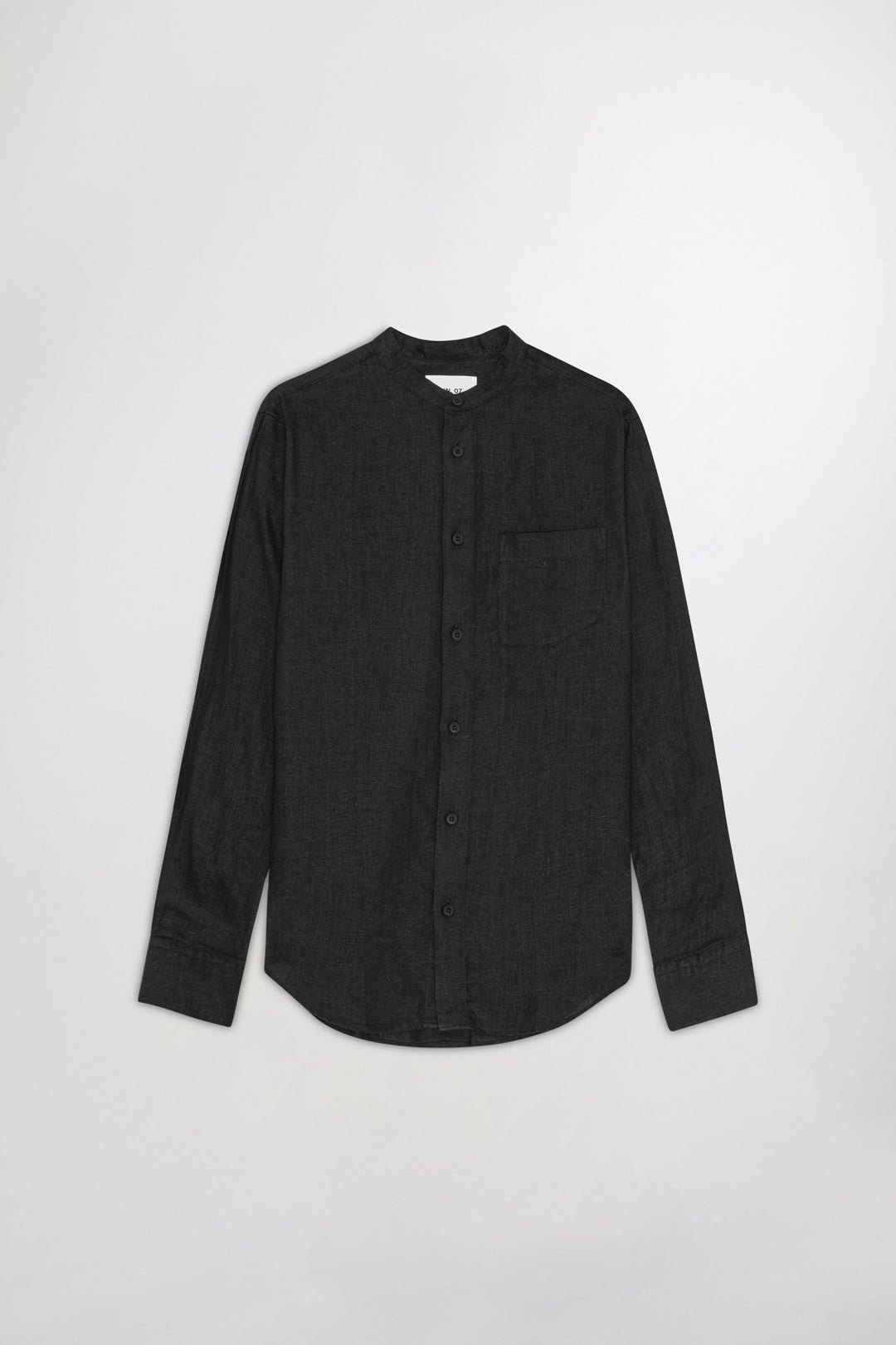 NN07 Miles 5708 Long sleeve Linen Shirt in Black | Buster McGee